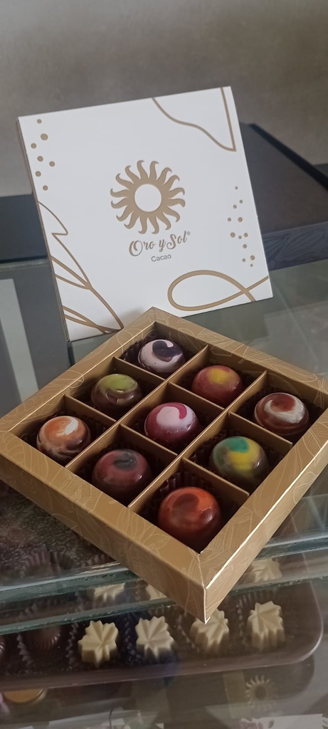 Caja 9 Bombones Relleno Frutal